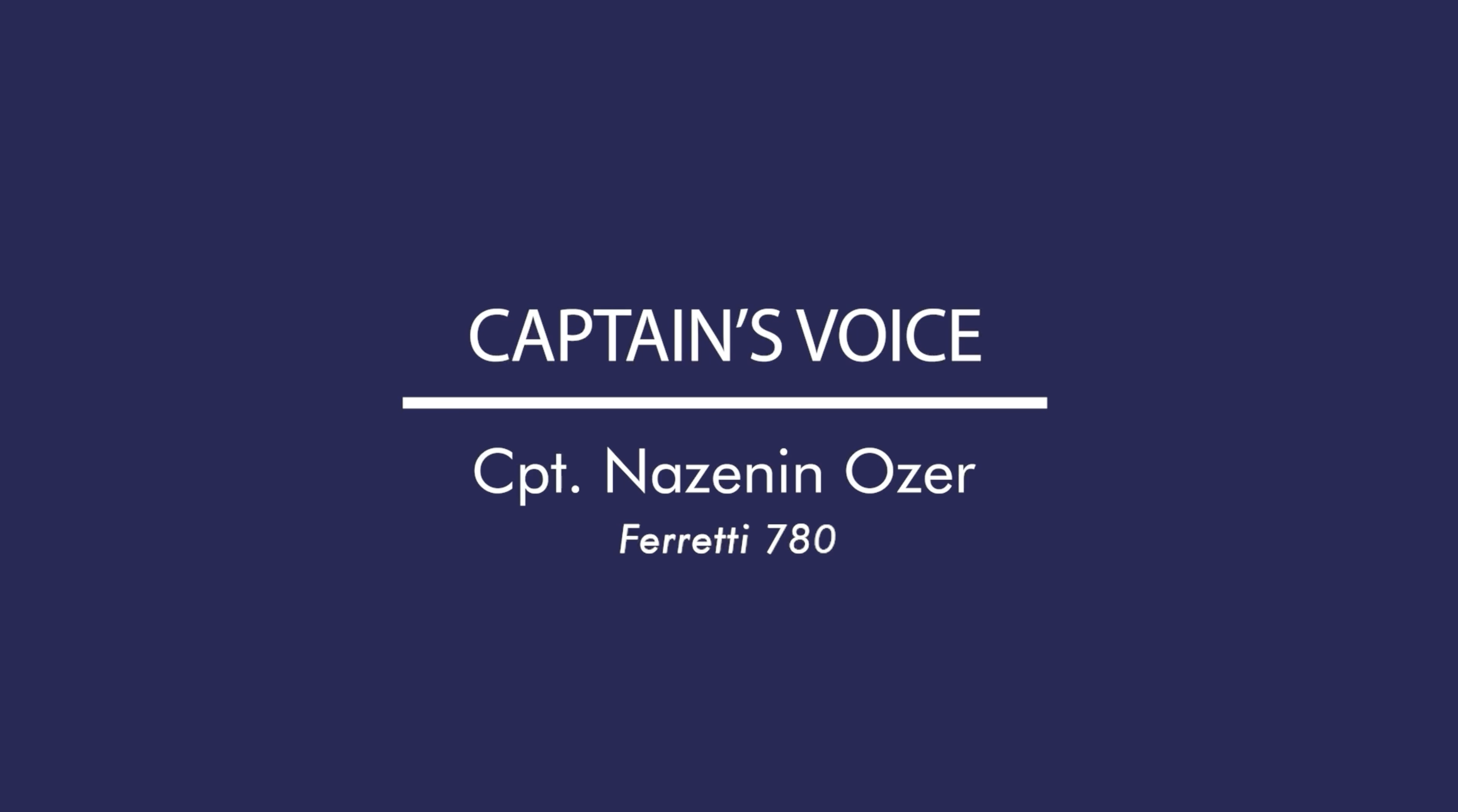 Video intervista al comandante Nazenin Ozer